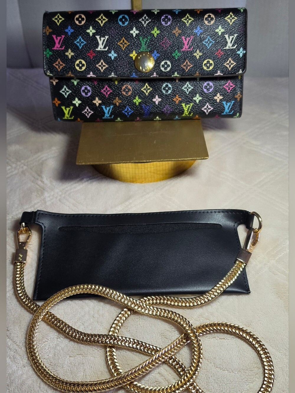 Authentic Louis Vuitton LV Wallet/Clutch Portefeuille Sarah Grenade - Picture 6 of 16